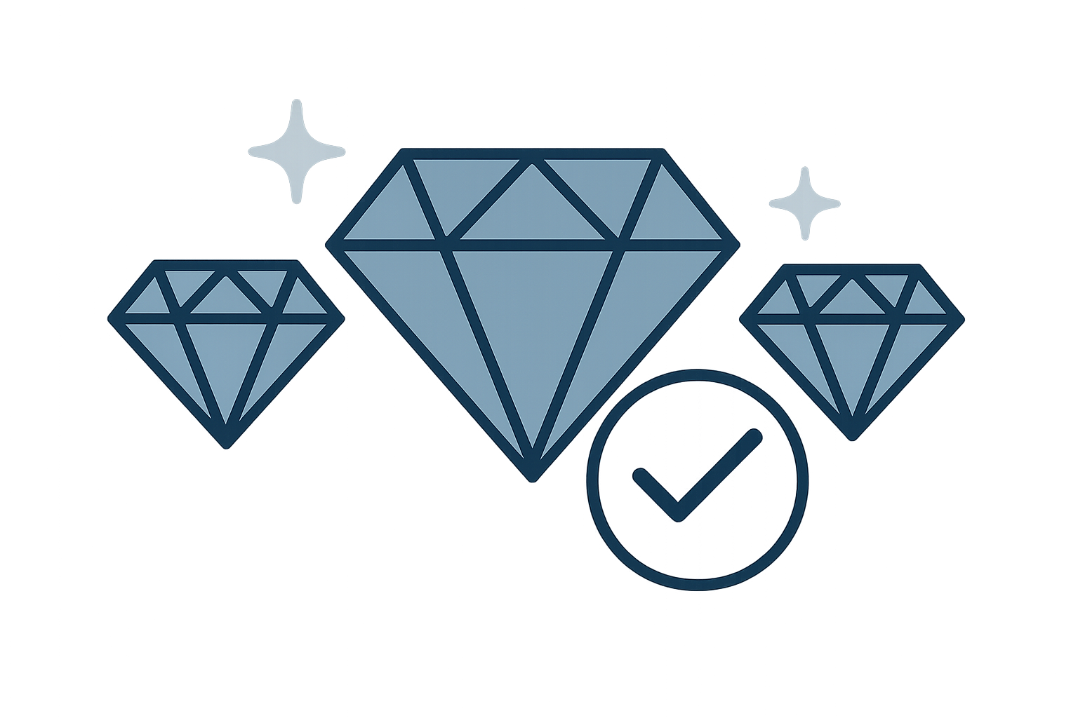 帮我生成 quality selection的矢量图(不要包含任何字母)，要求设计简洁 符合当前主题颜色 